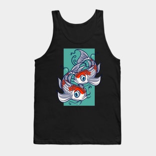 Kohaku Koi Fish Lover Yin-Yang Gift Tank Top